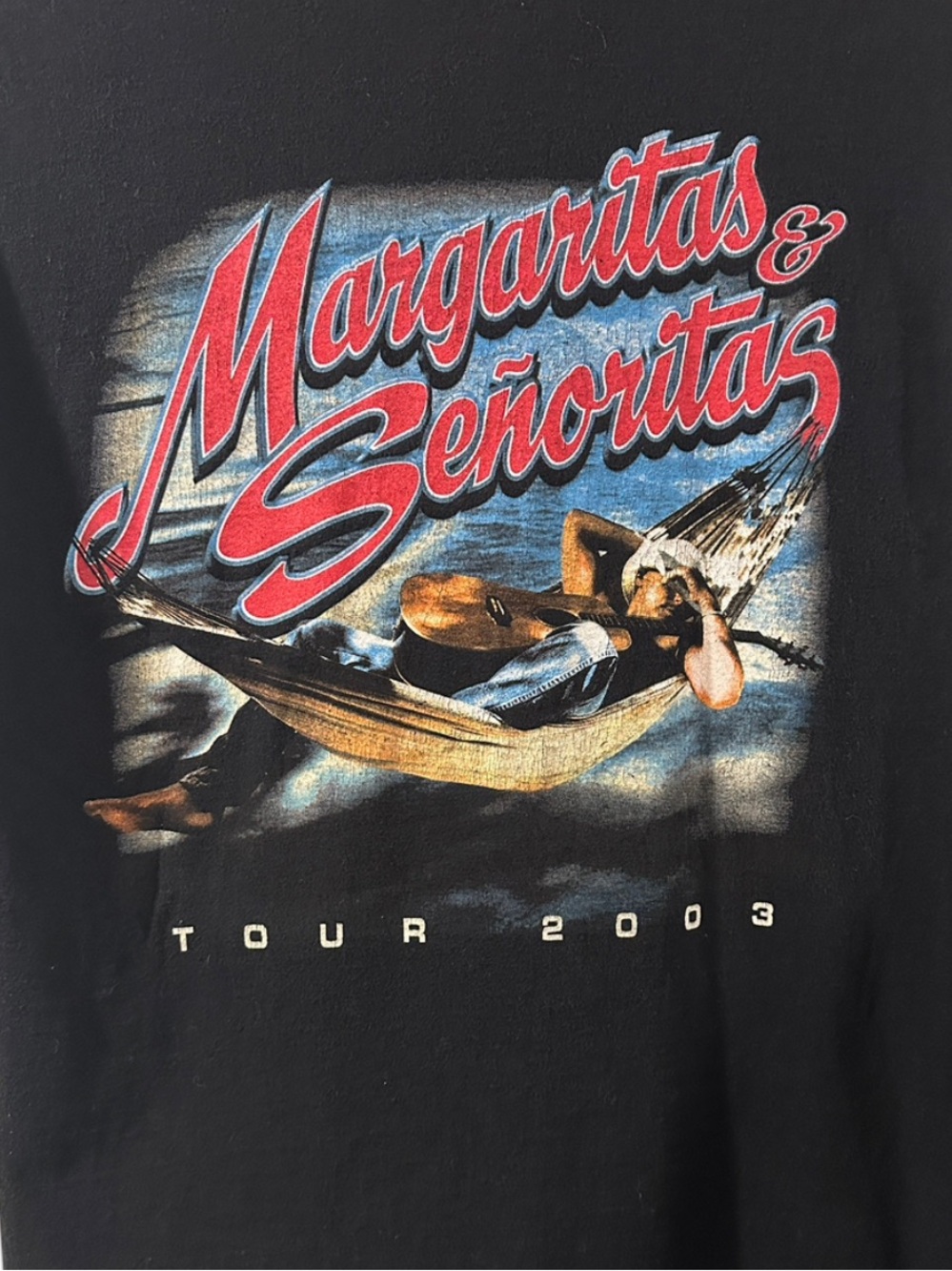 Vintage Kenny Chesney Margaritas & Señoritas Tour Graphic T-shirt Size Medium - Picture 4 of 7